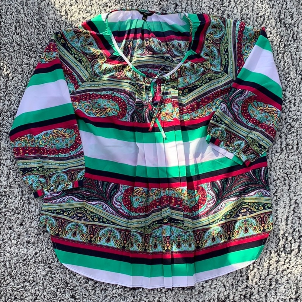 Milano pleated blouse
